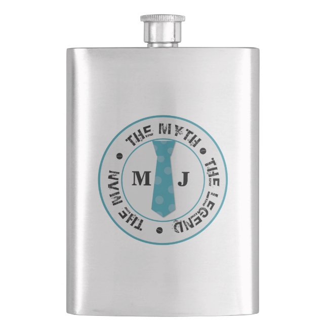 Mannen i myten om legenden personlig namn fickplunta (Framsidan)