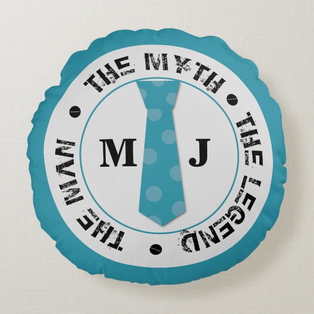 Mannen i myten om legenden personlig namn rund kudde (Framsidan)