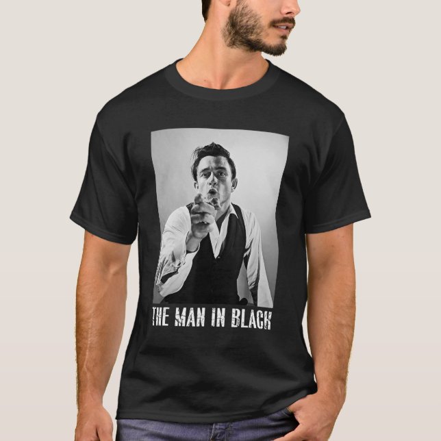 Mannen i svart - Johnny Tees Pengarar Land-skjorta T Shirt (Framsida)