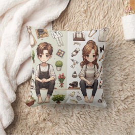 Mannen, kvinnan över. 1 DEKORATIV KUDDE