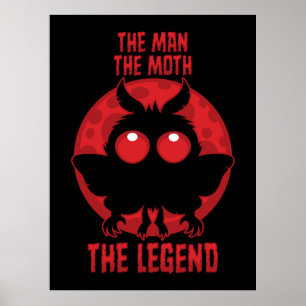 Mannen, Malen, Legenden - Mytiska Mothman Poster