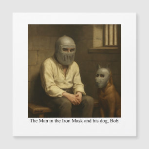 Mannen med järnmasken och hans hund, Bob.