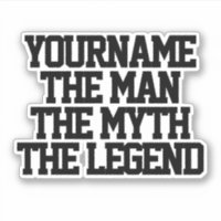 Mannen myt legend personlig kiss-cut vinyl