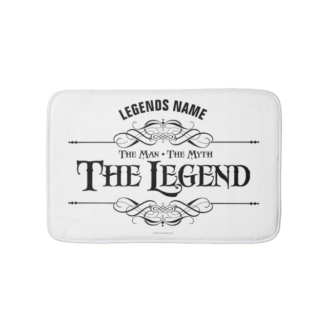 Mannen, myten, den förklarande badmatten badrumsmatta (Framsidan)