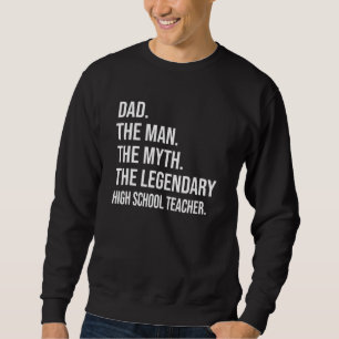 Mannen, myten, den ledande högskoleläraren lång ärmad tröja