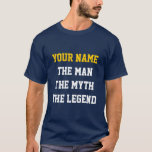 Mannen, myten, den legendariska sporten att skjort tröja<br><div class="desc">Mannen,  myten,  den legendariska sporten att skjorta för manar | Anpassningsbar. Manar humor. Cute personlig-presentidé till pappa,  morbror,  morfar,  bror,  pojkvän osv. Anpassa den till namn. Coolan är perfekt utformad.</div>