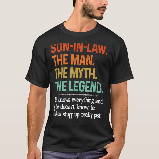 Mannen, myten, Far-dagen T Shirt (Framsida)
