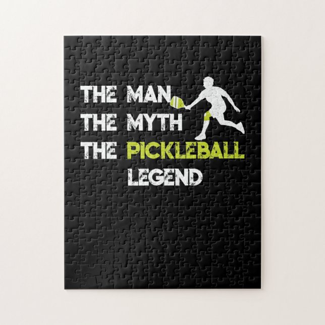 Mannen myten i pickleball-legenden pussel (Vertikal)