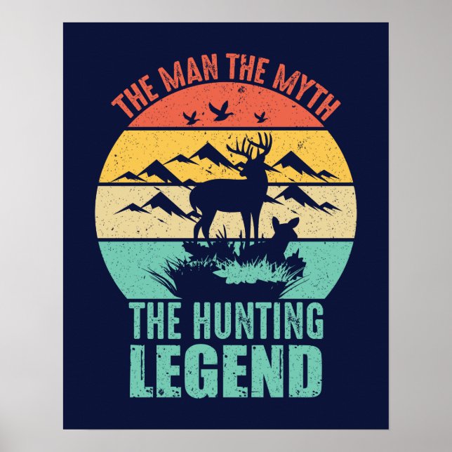 Mannen - myten - jaktförklaringen poster (Framsidan)