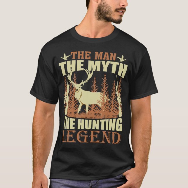 Mannen myten jaktförklaringen t shirt (Framsida)