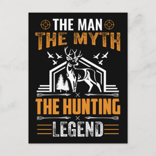 Mannen, myten, jaktlegenden - Hjort Cabin Vykort