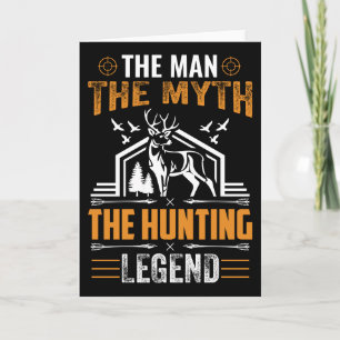 Mannen, myten, jaktlegenden - Hjorten Cabin Kort