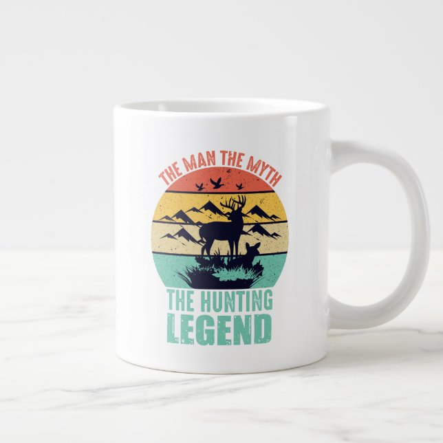Mannen - myten - jaktlegenden jumbo mugg (Höger)