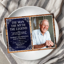Mannen Myten Legenden 100-årsdag Inbjudningar