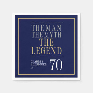 Mannen Myten Legenden 70-årsdag Pappersservett