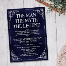 Mannen Myten Legenden 85-årsdag