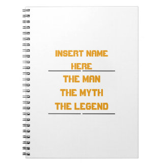 Mannen, myten, legenden anteckningsbok