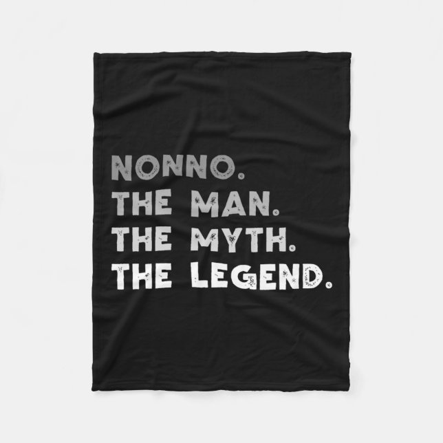 Mannen Myten Legenden Cool Nonno  Fleecefilt (Framsidan)