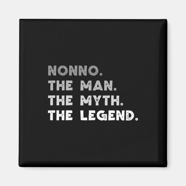 Mannen Myten Legenden Cool Nonno  Magnet (Framsidan)