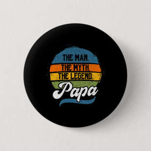 Mannen Myten Legenden Pappa Fars Dag Knapp