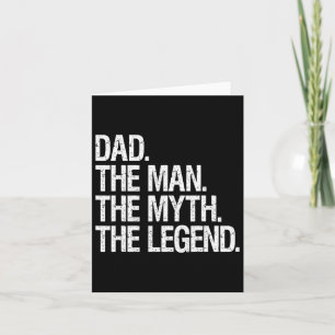 Mannen Myten Legenden Roligt Faders Present Kort