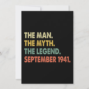 Mannen Myten Legenden September 1941 Inbjudningar