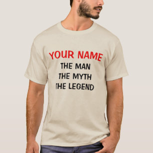 Mannen myten legenden t-shirts för män