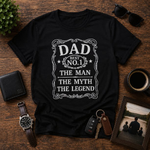 Mannen Myten Legenden Vintage fars dag T Shirt