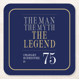 Mannen myten om 75:e-dagen underlägg papper kvadrat