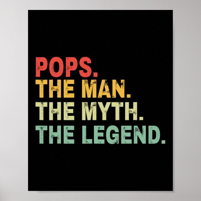 Mannen myten om Fars dag-gåvan av legend Poster (Framsidan)