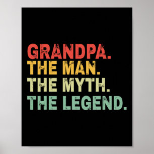 Mannen myten om Fars dag-gåvan av legend Poster
