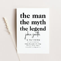 Mannen myten som förklaringen väcker inbjudan