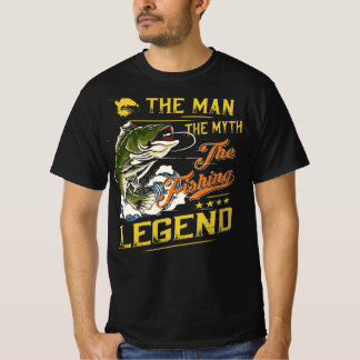 Mannen Myth the Fishing Legend v4  T Shirt
