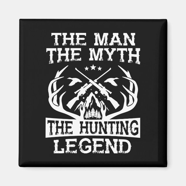 Mannen Myth the Hunting Legend - Camp Magnet (Framsidan)