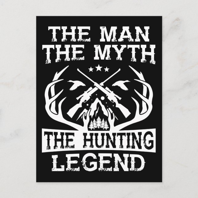 Mannen Myth the Hunting Legend - Camp Vykort (Framsida)