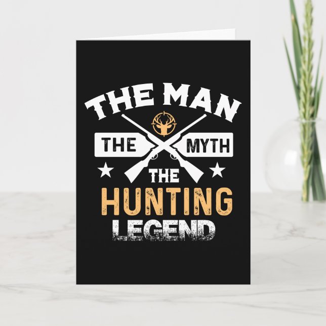 Mannen Myth the Hunting Legend - Hjorten Kort (Framsida)
