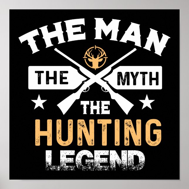 Mannen Myth the Hunting Legend - Hjorten Poster (Framsidan)