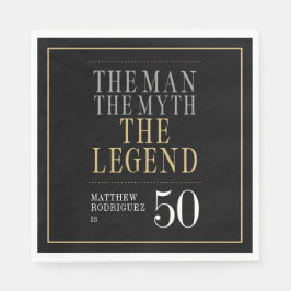 Mannen Myth the Legend 50 Birthday Pappersservett