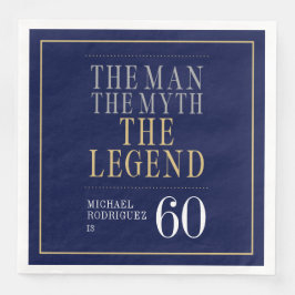 Mannen Myth the Legend 60 Birthday Pappersservett