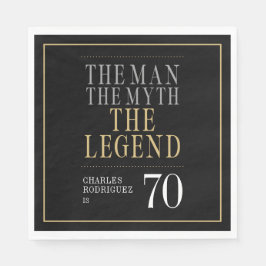 Mannen Myth the Legend 70 Birthday Pappersservett