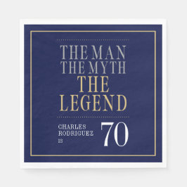 Mannen Myth the Legend 70 Birthday Pappersservett
