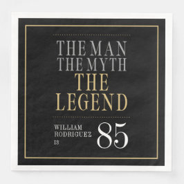 Mannen Myth the Legend 85 Birthday Pappersservett