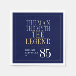 Mannen Myth the Legend 85 Birthday Pappersservett