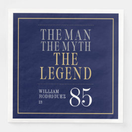 Mannen Myth the Legend 85 Birthday Pappersservett