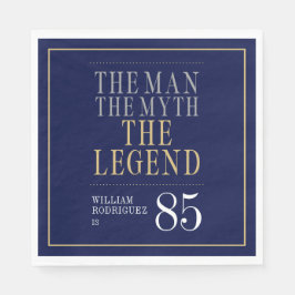 Mannen Myth the Legend 85 Birthday Pappersservett