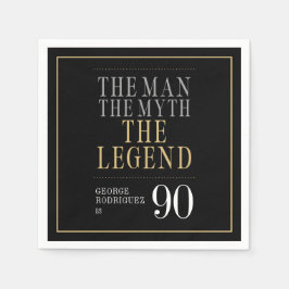 Mannen Myth the Legend 90:e Birthday Pappersservett