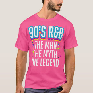 Mannen Myth the Legend 90S Rb Music Älskare T Shirt