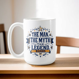Mannen Myth the Legend | Anpassningsbar Fars dag Kaffemugg