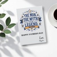 Mannen Myth the Legend | Anpassningsbar Fars dag