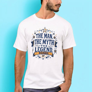 Mannen Myth the Legend Anpassningsbar Fars dag T Shirt